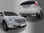 Хромированные накладки на противотуманные фары (перед/зад) Autoclover Honda CR-V IV 2012-2016