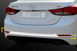 Хромированные накладки на противотуманные фары задние Kyoungdong Hyundai Elantra 2010-2015 ― Auto-Clover