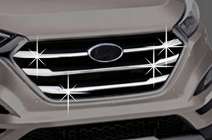 Хромированные накладки на решетку радиатора Autoclover Hyundai Tucson 2015-2019 ― Auto-Clover