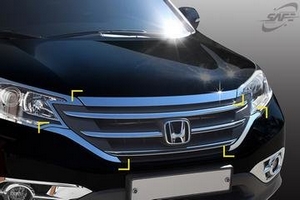 Хромированные накладки на решетку радиатора Kyoungdong Honda CR-V IV 2012-2016 ― Auto-Clover