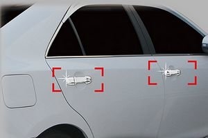 Хромированные накладки на ручки дверей (smart key) Autoclover Toyota Camry 2011-2017 ― Auto-Clover