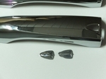 Хромированные накладки на ручки дверей (смарт-ключ) OEM-Tuning Nissan Qashqai 2014-2019