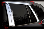 Хромированные накладки на стойки дверей Autoclover Hyundai Santa Fe 2010-2012