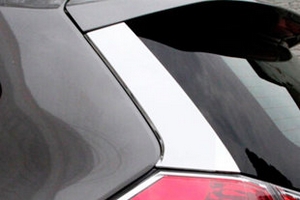 Хромированные накладки на стойки двери багажника OEM-Tuning Nissan X-Trail 2014-2019 ― Auto-Clover