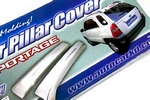 Хромированные накладки на стойки задней двери KIA Sportage 2004-2009