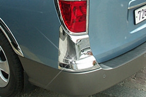 Хромированные накладки на углы под фонарями Cromax Hyundai Grand Starex (H-1) 2007-2019 ― Auto-Clover