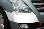 Хромированные накладки на углы под передними фарами Autoclover Hyundai Grand Starex (H-1) 2007-2019