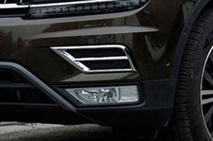 Хромированные накладки на воздухозаборники в бампере OEM-Tuning Volkswagen Tiguan II 2016-2019 ― Auto-Clover