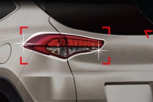 Хромированные накладки на задние фонари Autoclover Hyundai Tucson 2015-2019 ― Auto-Clover