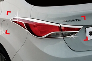 Хромированные накладки на задние фонари Autoclover Hyundai Elantra 2010-2015 ― Auto-Clover