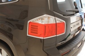 Хромированные накладки на задние фонари Autoclover Chevrolet Orlando 2011-2019 ― Auto-Clover