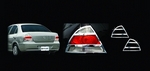 Хромированные накладки на задние фонари Autoclover Nissan Almera 2002-2009