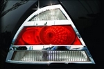 Хромированные накладки на задние фонари Autoclover Nissan Almera 2002-2009