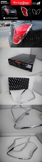 Хромированные накладки на задние фонари Autoclover SsangYong Actyon New 2011-2012