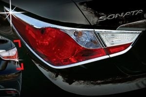 Хромированные накладки на задние фонари Autoclover Hyundai Sonata 2009-2014 ― Auto-Clover