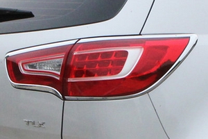 Хромированные накладки на задние фонари Autoclover KIA Sportage 2010-2015 ― Auto-Clover