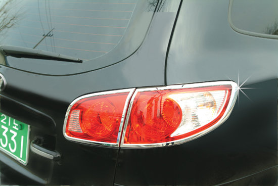 Хромированные накладки на задние фонари Autoclover Hyundai Santa Fe 2006-2009 no.17653
