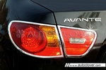 Хромированные накладки на задние фонари Autoclover Hyundai Elantra 2006-2010