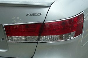 Хромированные накладки на задние фонари Autoclover Hyundai Sonata 2004-2010 ― Auto-Clover