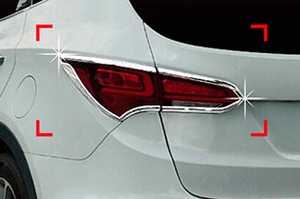 Хромированные накладки на задние фонари Autoclover Hyundai Santa Fe 2012-2018 ― Auto-Clover