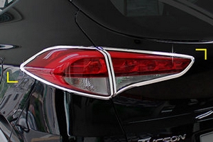 Хромированные накладки на задние фонари Kyoungdong Hyundai Tucson 2015-2019 ― Auto-Clover