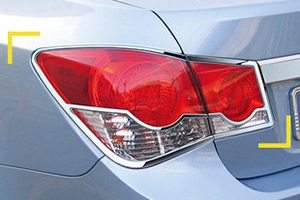Хромированные накладки на задние фонари Kyoungdong Chevrolet Cruze 2008-2016 ― Auto-Clover