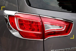 Хромированные накладки на задние фонари Kyoungdong KIA Sportage 2010-2015 ― Auto-Clover