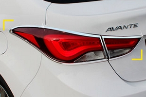 Хромированные накладки на задние фонари Kyoungdong Hyundai Elantra 2010-2015 ― Auto-Clover