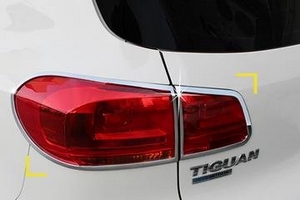 Хромированные накладки на задние фонари Kyoungdong Volkswagen Tiguan I 2008-2016 ― Auto-Clover
