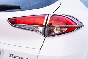Хромированные накладки на задние фонари OEM-Tuning Hyundai Tucson 2015-2019 ― Auto-Clover