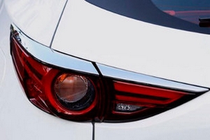 Хромированные накладки на задние фонари OEM-Tuning Mazda CX-5 2017-2019 ― Auto-Clover
