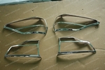Хромированные накладки на задние фонари OEM-Tuning Toyota Highlander 2014-2019