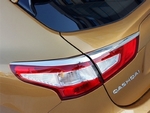Хромированные накладки на задние фонари (вариант 1) OEM-Tuning Nissan Qashqai 2014-2019