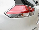 Хромированные накладки на задние фонари (вариант 1) OEM-Tuning Nissan X-Trail 2014-2019
