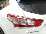 Хромированные накладки на задние фонари (вариант 2) OEM-Tuning Nissan Qashqai 2014-2019