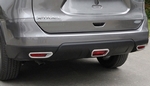 Хромированные накладки на задние противотуманные фары (3 элемента) OEM-Tuning Nissan X-Trail 2014-2019