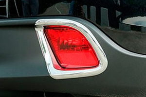 Хромированные накладки на задние противотуманные фары OEM-Tuning Toyota Highlander 2014-2019 ― Auto-Clover