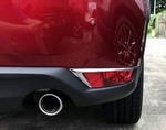 Хромированные накладки на задние противотуманные фонари (вариант 1) OEM-Tuning Mazda CX-5 2017-2019