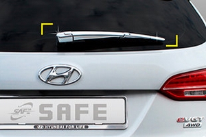 Хромированные накладки на задний стеклоочиститель Kyoungdong Hyundai Santa Fe 2012-2018 ― Auto-Clover