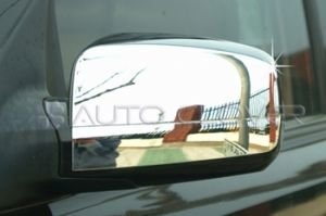 Хромированные накладки на зеркала без поворотника Autoclover KIA Sorento 2001-2009 ― Auto-Clover