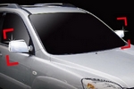 Хромированные накладки на зеркала без поворотника Autoclover KIA Sportage 2004-2009