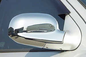 Хромированные накладки на зеркала без поворотника Cromax Hyundai Santa Fe 2001-2005 ТагАЗ ― Auto-Clover