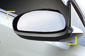 Хромированные накладки на зеркала без поворотника Kyoungdong KIA Optima 2010-2015 ― Auto-Clover