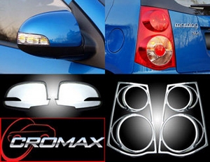 Хромированные накладки на зеркала и задние фонари KIA Picanto 2004-2011 ― Auto-Clover