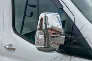 Хромированные накладки на зеркала Omsa Line Ford Transit 2014-2019 ― Auto-Clover
