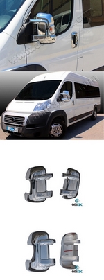 Хромированные накладки на зеркала Omsa Line Citroen Jumper 2006-2019