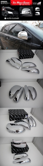 Хромированные накладки на зеркала с поворотником Autoclover SsangYong Actyon New 2011-2012