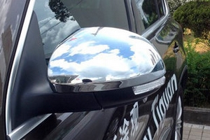 Хромированные накладки на зеркала с поворотником JMT Volkswagen Tiguan I 2008-2016 ― Auto-Clover