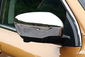 Хромированные накладки на зеркала с поворотником JMT Nissan Qashqai 2014-2019 ― Auto-Clover