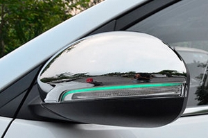 Хромированные накладки на зеркала с поворотником JMT Hyundai Tucson 2015-2019 ― Auto-Clover